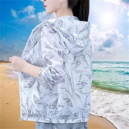 Women's Jackets Ice Silk Breathable Sunscreen Clothing Women's Summer Jacket 2023 Loose Slim Outdoor Riding Quick-Drying Clothes Female