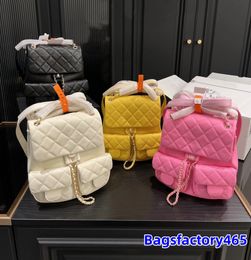 Designer Mini Backpack Luxury Caviar Backpack Fashion Eternal Diamond Quilted backpacks DUMA Series Golden chain Classic Double Shoulder Classic Handbag