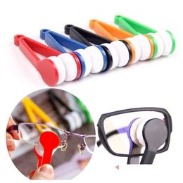 Other Household Cleaning Tools Accessories Mini Plastic Sunglasses Brush Portable Microfiber Brushes Glasses Glass Double Sided Cl Dhibv