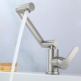 Kitchen Faucets 304 Stainless Steel Wash Basin And Cold Water Faucet Main Deck Installation Mixer Wiredrawing