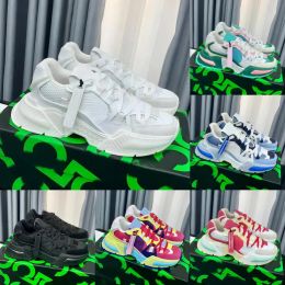 Designer Sneakers Airmaster Men Shoes Platform Sneaker Splicing Calfskin Rubber Trainers Multicoloured Embroidery Trainer