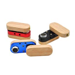 Smoking Pipes Mini Portable Wooden Folding Exquisite 360 Degree Rotating Metal Pipe Household Accessories Mixed Colours Drop Delivery Dhuf0