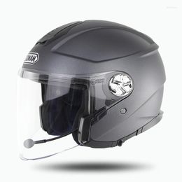 Motorcycle Helmets Riding Bluetooth Earphones Helmet For Both Men And Women Double Lens Safe Half ECE Standard
