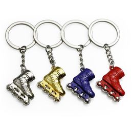 Keychains Lanyards Creative Skates Keychain Metal Pendant Ice Rink Promotion Gift Keyring Key Chain Drop Delivery Fashion Accessori Dhmjn