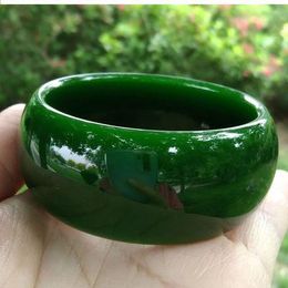 Bangles Green Real Jades Bangles Women Men Genuine Natural Jades Stone Wide Bangle Bracelet Jewelry Accessories For Girlfriend Mom Gifts
