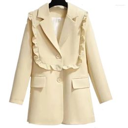 Women's Suits 2023 Spring Autumn Korean Fashion Small Suit Jacket Women Long Sleeves With Outerwear Slim Blazers Coats Female Clothes G2139
