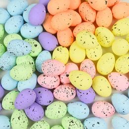 Other Event Party Supplies 2050Pcs Foam Easter Eggs Happy Decorations Painted Bird DIY Craft Kids Gift Favor Home Decor 230522