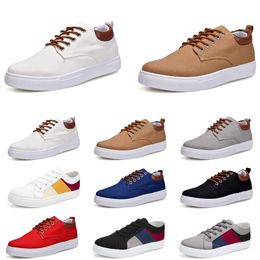 Scarpe casual da uomo firmate Scarpe da ginnastica sportive senza marca da donna Nuovo stile Grigio nebbia Bianco Nero Rosso Grigio Cachi Blu Moda Uomo Scarpe da ginnastica all'aperto 39-47