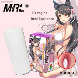 Masturbators 4D Vaginal Anal Sex Real Experience Male Masturbation Cup Penis Exerciser Delayed Ejaculation Male Aircraft Cup Adult Sex Toys L230518
