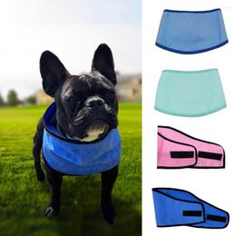 Dog Collars Summer Cool Pet Scarf Comfortable Adjustable Fastener Tape Sweat-absorbent Breathable Mesh Accessories