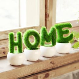 Decorative Flowers & Wreaths 2 Style Fashion Artificial Fresh Moss Balls Green Plant Lovely Home Party Decoration Ornament DIY Grass Ball1