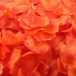 Decorative Flowers Vase With Artificial Silk Wedding Petals Favours Rose Orange Flower Decor 1000pcs Party Home