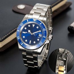 2023-Hot Mens Watches 40mm Automatic Mechanical Watch Stainless Steel Black Ceramic Sapphire Slide folding buckle WristWatches Super luminous montre de luxe ROLEJ