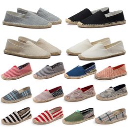 Fisherman Sandals Casual Shoes Straw Shoes Men Women Bottom Black Casual Breathable and Comfortable Shallow Mouth