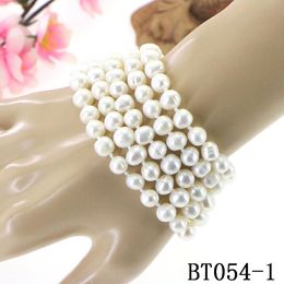 Bracelets Fashion Charm Natural Pearl 5 Rows Bracelet Woman Girl Wedding Christmas Gift Design Manufacture Wholesale Price