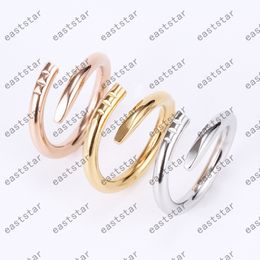 Love Ring Designer Rings For Women/Men Carti Ring Wedding Gold Band Luxury Jewelry Accessories Titanium Steel rose Gold-Plated silver Never Fade Not Allergic