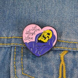 Pink Heart Pin Cartoon Brooch Lapel Badges Jewellery Gift Funny Cute Fashion Kids Friends Women Men