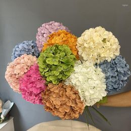 Decorative Flowers D 22CM Large Hydrangea Head Oversized Bride Holding Wedding Hall Flower Row Decoration Fake