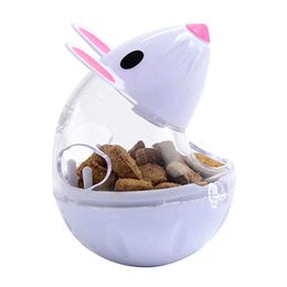 Toys Pet Cat Toy Food Leakage Tumbler Feeder Treat Ball Cute Little Mouse Toys Interactive Toy for Cat Food Slow Feeding Supplies G230520