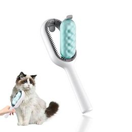 Cat Brush Pet Grooming Brush for Long&Short Haired Cats,Self Cleaning Slicker Brush Dog Hair Brush for Puppy Kitten Dog Massage and Removal of Loose Fur,Tangled Hair & Mat