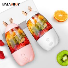 Fruit Vegetable Tools Portable Blenders Mini Electric Juicer USB Press Charging Manual Juicers Cup 330ML Personal Food Processor Maker Juice Extractor 230522