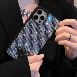 Designer Leather Mobile Phone Case For Iphone 14 13 12 Pro Max Fashion Women Men Water Resistant Luxury Rhinestone Iphone Cases gw