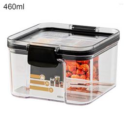 Storage Bottles Cereal Container Airtight Food Fresh Box Square Clear Sealed Jar Sacks Dispenser 700ml