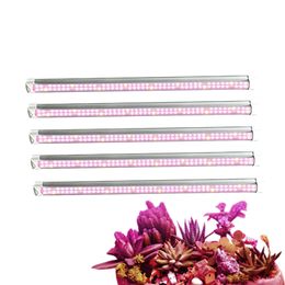 2Ft 3Ft 4Ft 5Ft 6Ft 8Ft T8 Led Grow Lights Tube Actual Power 18W 36W 72W Double Line SMD2835 for Growing Vegetables Flowers Leaf Plants Hydroponic Plants crestech888