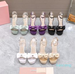 2023 sandals Women summer luxury brands shoes Summer sexy high heels Rosalie sandal 100mm shoe wedding party dress pumps with box