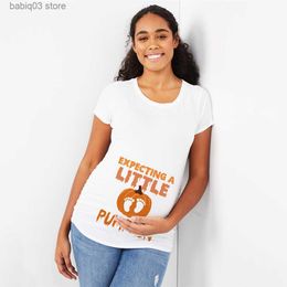 Maternity Tops Tees Expecting A Little Pumpkin Fall Pregnancy Announcement Shirt Funny Halloween Mother Mom To Be Maternity Tshirts Baby Shower T230523