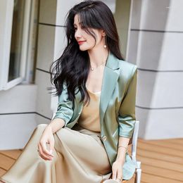 Women's Suits High Quality Fabric Spring Summer Blazers Jackets Coat Formal OL Styles Elegant Women Professional Outwear Tops Blaser Clothes
