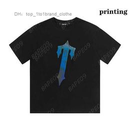 Men Summer T-shirt Rainbow Towel Embroidery Decoding Women Shirt Black White Round Neck Tshirts 1 18L4