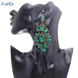 Knot CUIER luxury All glass rhinestones big drop earring for wedding Jewellery crystal AB gold silver fashion dangle women earrings