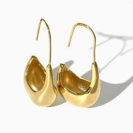 Hoop Earrings Peri'sbox Silver Gold Plated Chunky Thick Dome Basket Women's Fashion Statement Party Jewellery Wholesale