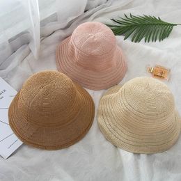 Wide Brim Hats Fashion Straw Sun Hat Panama Bucket Fisherman Women Men Outer Summer Street Hip Hop Dancer Cotton City Cap Beach