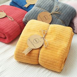 Daily Large Bath Towel Thickened Adult Coral Fleece Bath Towel Pure Cotton Quick-drying Wrap Towel Beach Towel Full Body Wrap