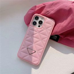 Fashion Girls Phone Cases For iPhone 14 13 12 Pro Max Back Shell 14Pro 14Plus 14ProMax 13Pro 13ProMax Man Woman Designer Black Leather Letter Mobile Cover Case