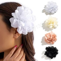 Big Artificial Flower Bridal Wedding Hairpin Women Hair Clips Headwear Party Girls Festival Hair Styling Hair Accessories