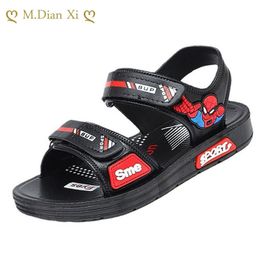 Sandals Summer for Boys Cartoon Kids Shoes Soft NonSlip Leather Children Sandalias Footwear Outdoor 230522