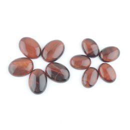 Loose Gemstones Natural Red Tigers Eye Oval Cabochon Cab No Drill Hole Beads Diy Jewelry Making Accessories 18X25Mm 22X30Mm Bu341 Dr Dh3Ey