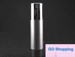 50PCS sliver 30ml airless pump packaging for cosmetic ,plastic 30 ml bottle with pump , plastic round bottle with dispenser classic