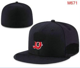2023 Men's Boston Baseball Fitted Caps NY LA SOX B letter gorras for men women fashion hip hop bone hat summer sun casquette Snapback A1