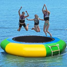 VENDA QUENTE VENDIDA DE 10 pés Summer Lake Jump Inflável de água Bouncer de água inflável redonda para crianças