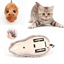 Hot Cat Toys Creative Funny Clockwork Spring Power Plush Mouse Toy Cat Dog Playing Toy Mechanical Motion Rat Pet Accessories G230520