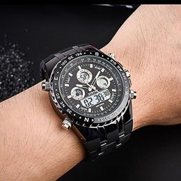 Wristwatches Sports Men Watch Digital Led Electronic Watches Top Military Quartz Wristwatch Relogio Masculino Clock 2023