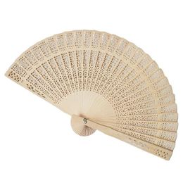 Party Favour Personalised Wedding Fans Sandalwood Folding Hand Fan Customised Logo Drop Delivery Home Garden Festive Supplies Event Dh4Rp