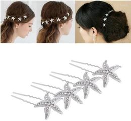 Hair Clips 5/10PCS Fashion Cute Elegant Woman U-shaped Starfish Clip Pin Wedding Bride Girl Comb Ornaments