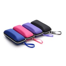 Sunglasses Cases 4 Colour Rec Case Portable Zipper Storage Box Crush Resistance Small Hard Eye Glasses Eyewear Protector Boxes Drop D Dhpmj