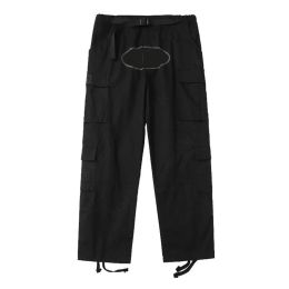 Мужские брюки грузовая уличная одежда хип-хоп ретро-печатные брюки военные ретро многократные многократные карманы прямой улицы.