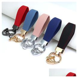 Keychains Lanyards American Pu Leather Key Chain Waist Accessory For Women Fashion Wholesale Drop Delivery Accessories Dhgarden Dhaav